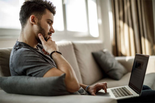 Man on laptop